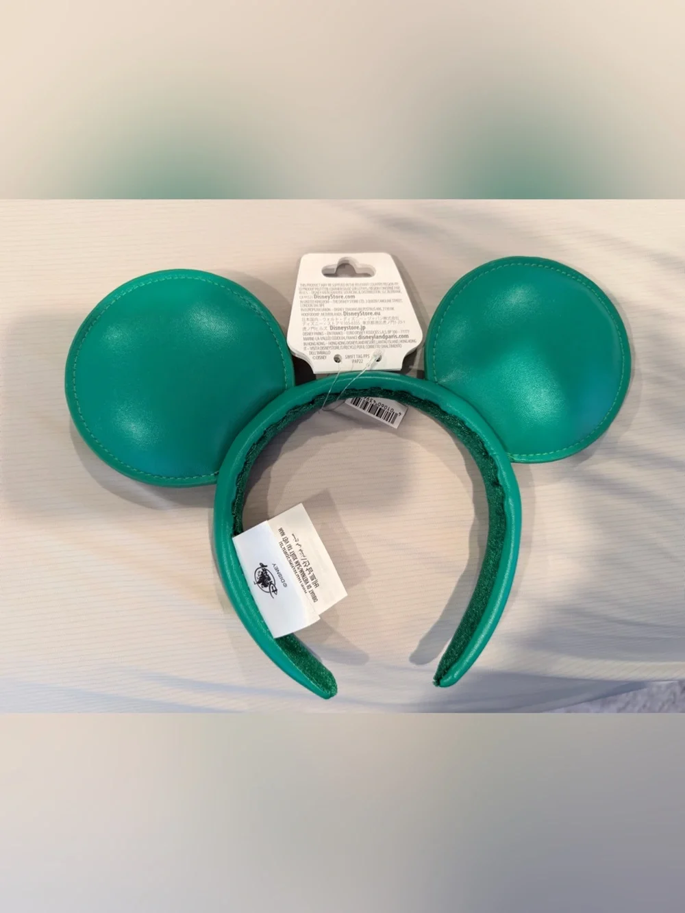 Disney Green Faux Leather Mouse Ear Headband